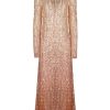 Dresses | Luisa Beccaria Sequin Degrade' Dress With Fringes