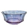 Bowls | Luisa Beccaria Shade Purple To Blue Faceted Crystal Salad Bowl