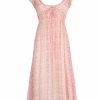 Dresses | Luisa Beccaria Micro Poppies Chiffon Dress