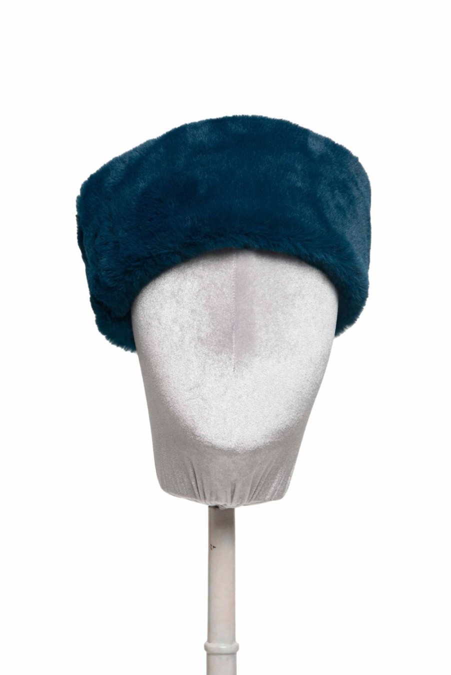 Headband | Luisa Beccaria Blue Faux Fur Hairband