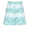 Trousers & Shorts | Luisa Beccaria Flowery Striped Cotton Shorts