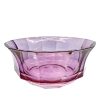 Bowls | Luisa Beccaria Shade Pink To Purple Faceted Crystal Salad Bowl