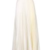 Skirts | Luisa Beccaria Pleated Crepe De Chine Midi Skirt